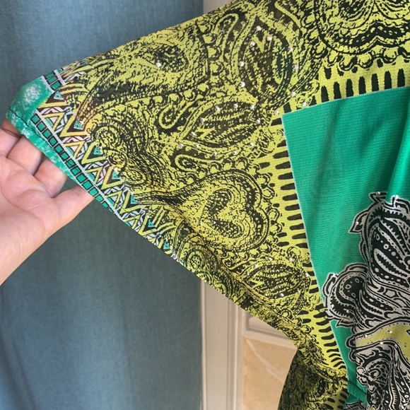 ALFANI PETITE PL SHEAR TUNIC W/stud Accents - Picture 4 of 7